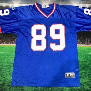 New York Giants Amani Toomer #89 Vintage 90s Starter Football Jersey Men Sz XL